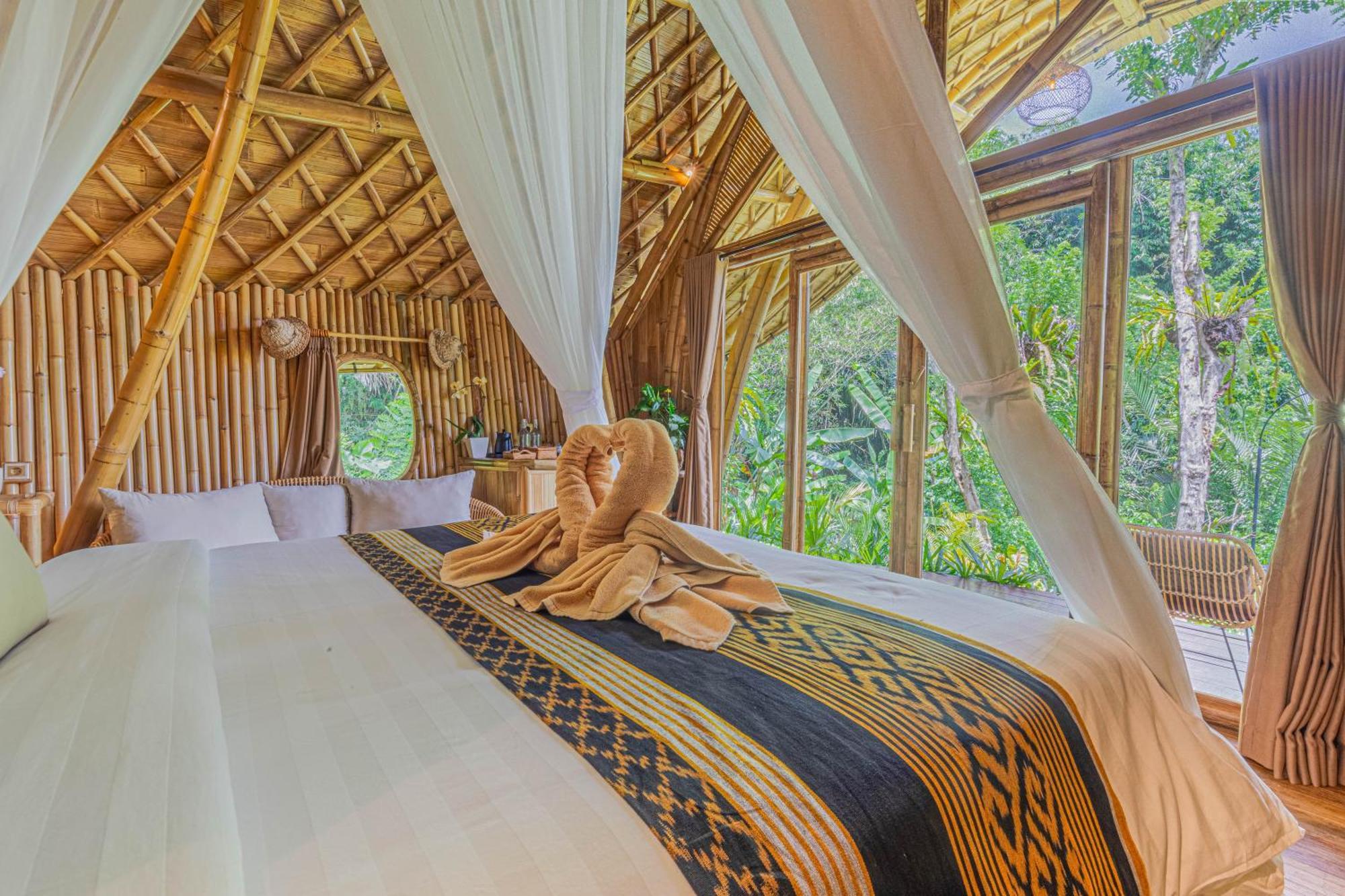Вілла Arcada Bali Bamboo House Сідемен Екстер'єр фото