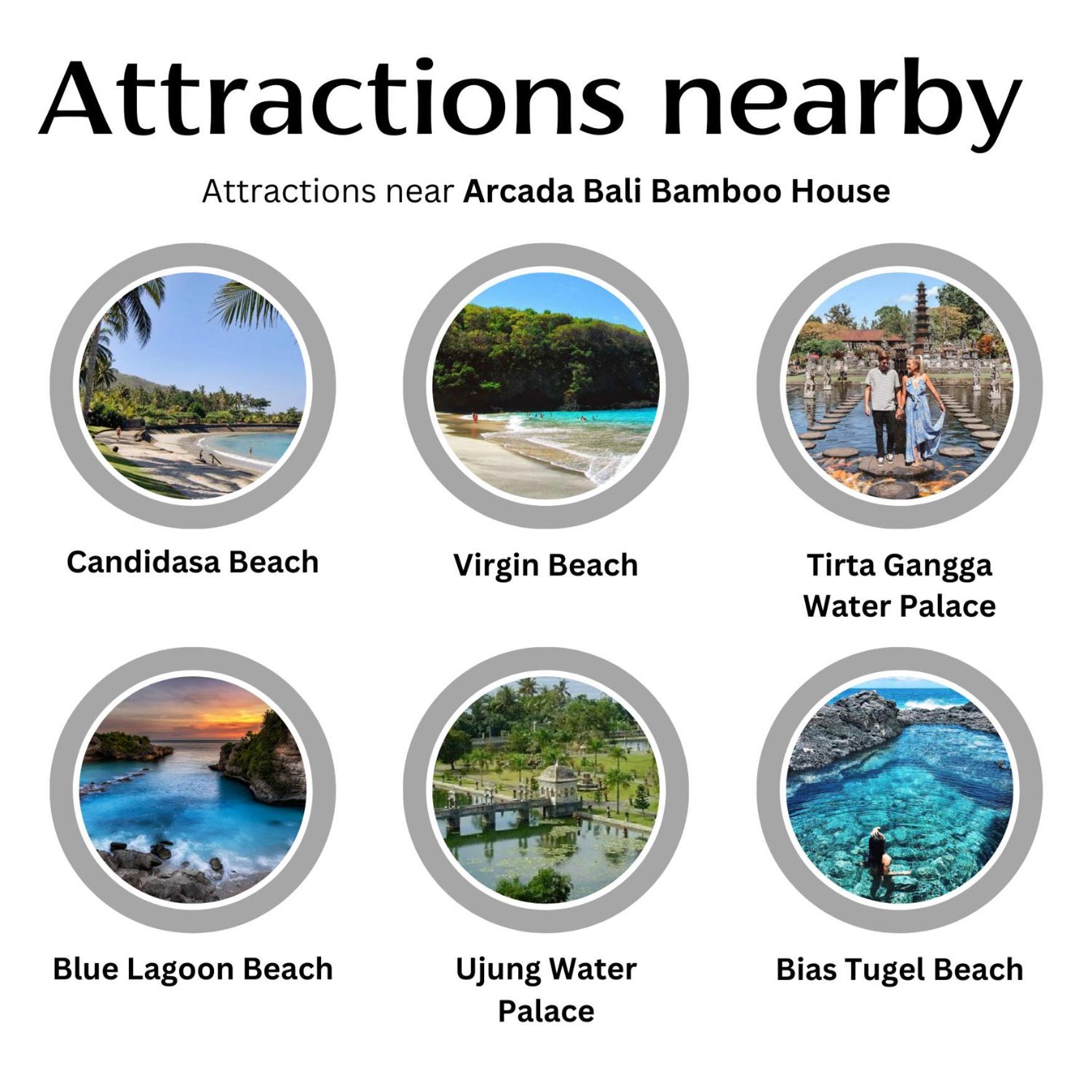 Вілла Arcada Bali Bamboo House Сідемен Екстер'єр фото