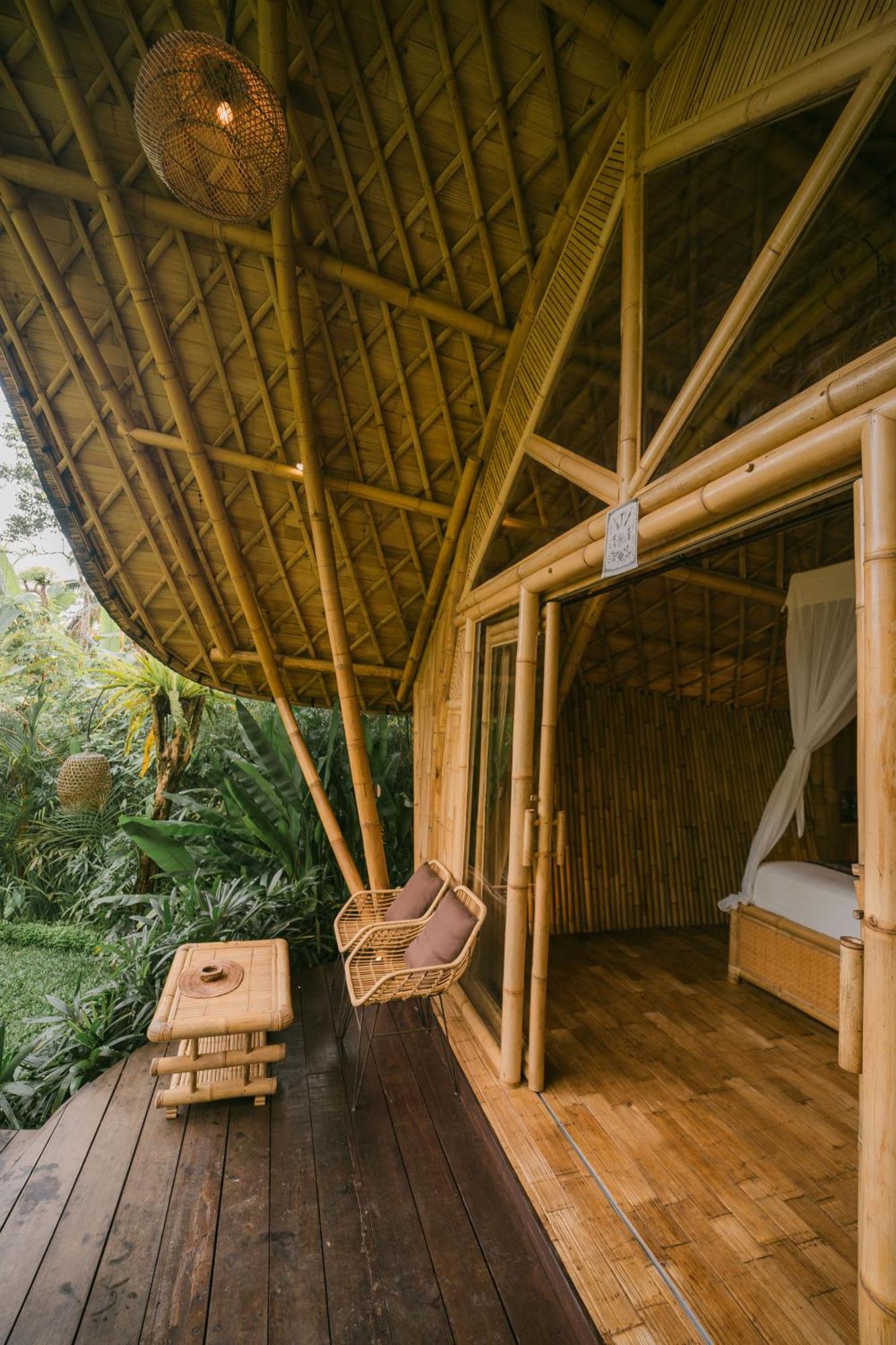 Вілла Arcada Bali Bamboo House Сідемен Екстер'єр фото