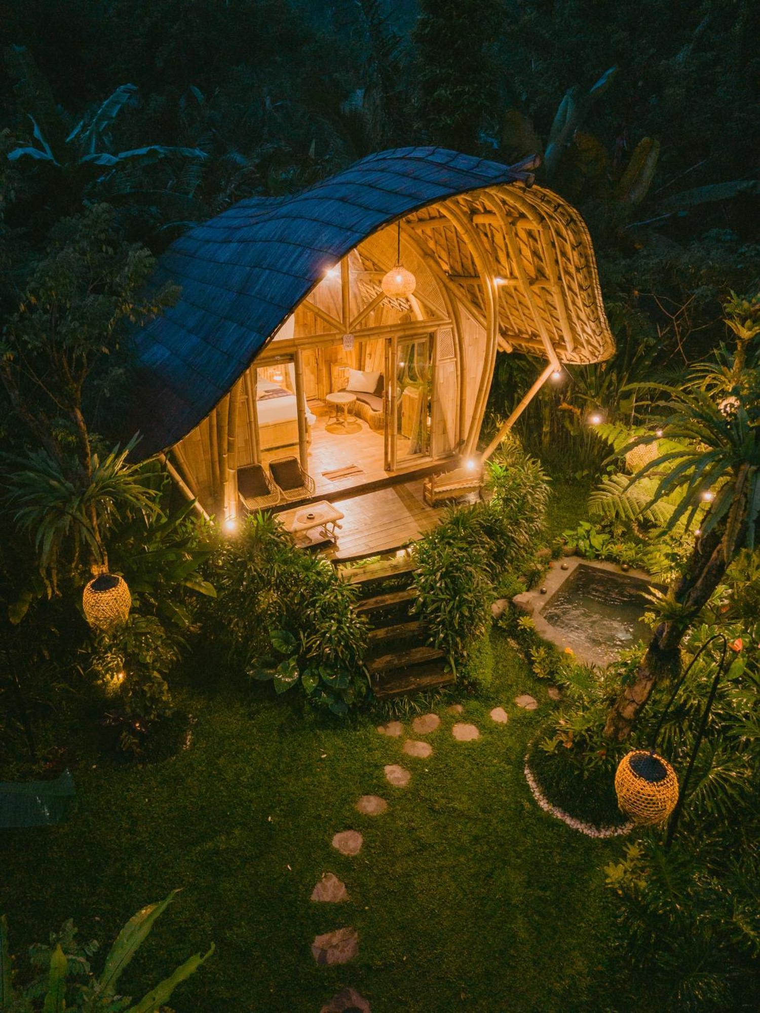 Вілла Arcada Bali Bamboo House Сідемен Екстер'єр фото