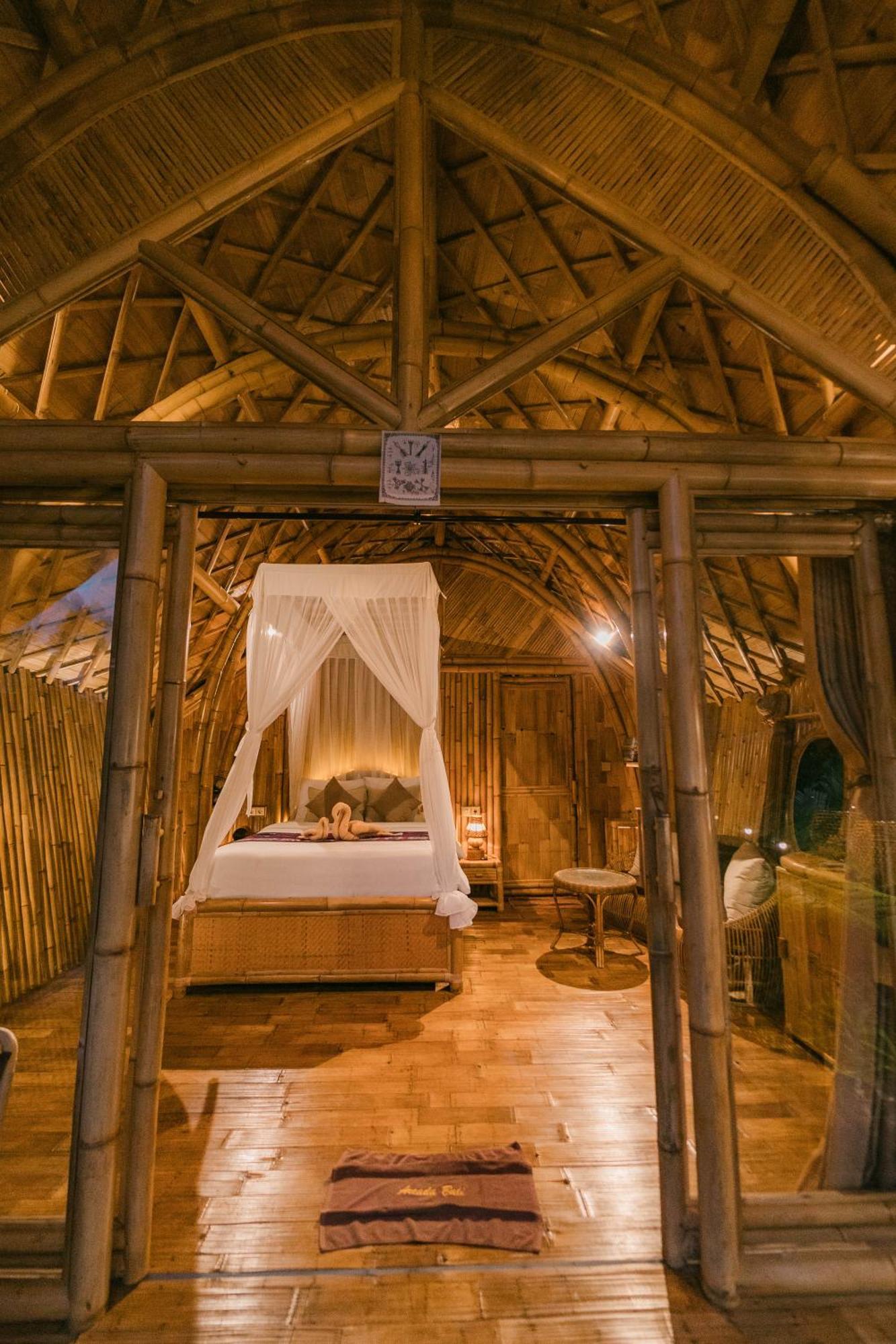Вілла Arcada Bali Bamboo House Сідемен Екстер'єр фото