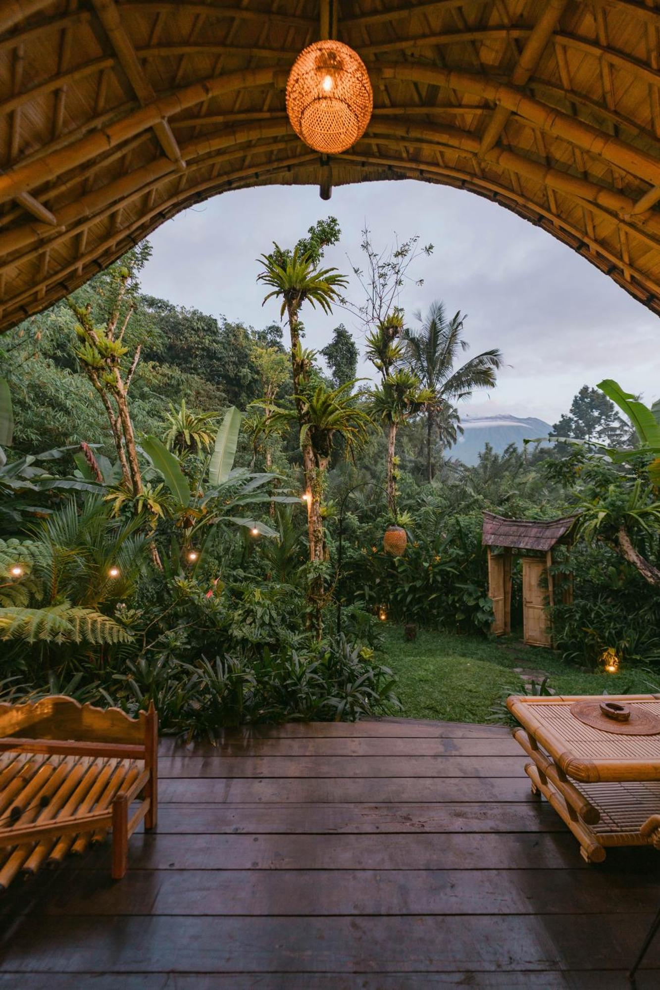 Вілла Arcada Bali Bamboo House Сідемен Екстер'єр фото