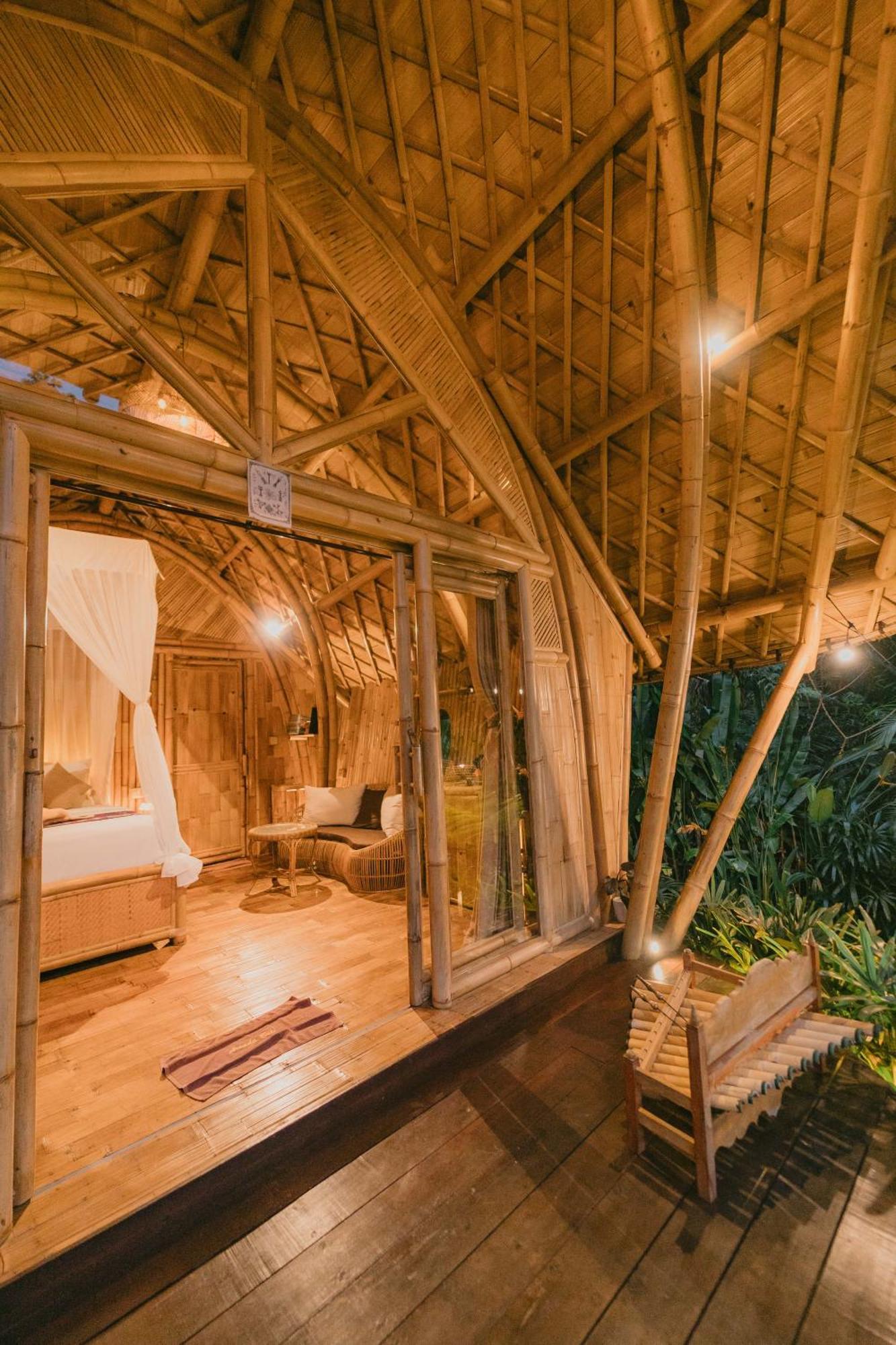 Вілла Arcada Bali Bamboo House Сідемен Екстер'єр фото