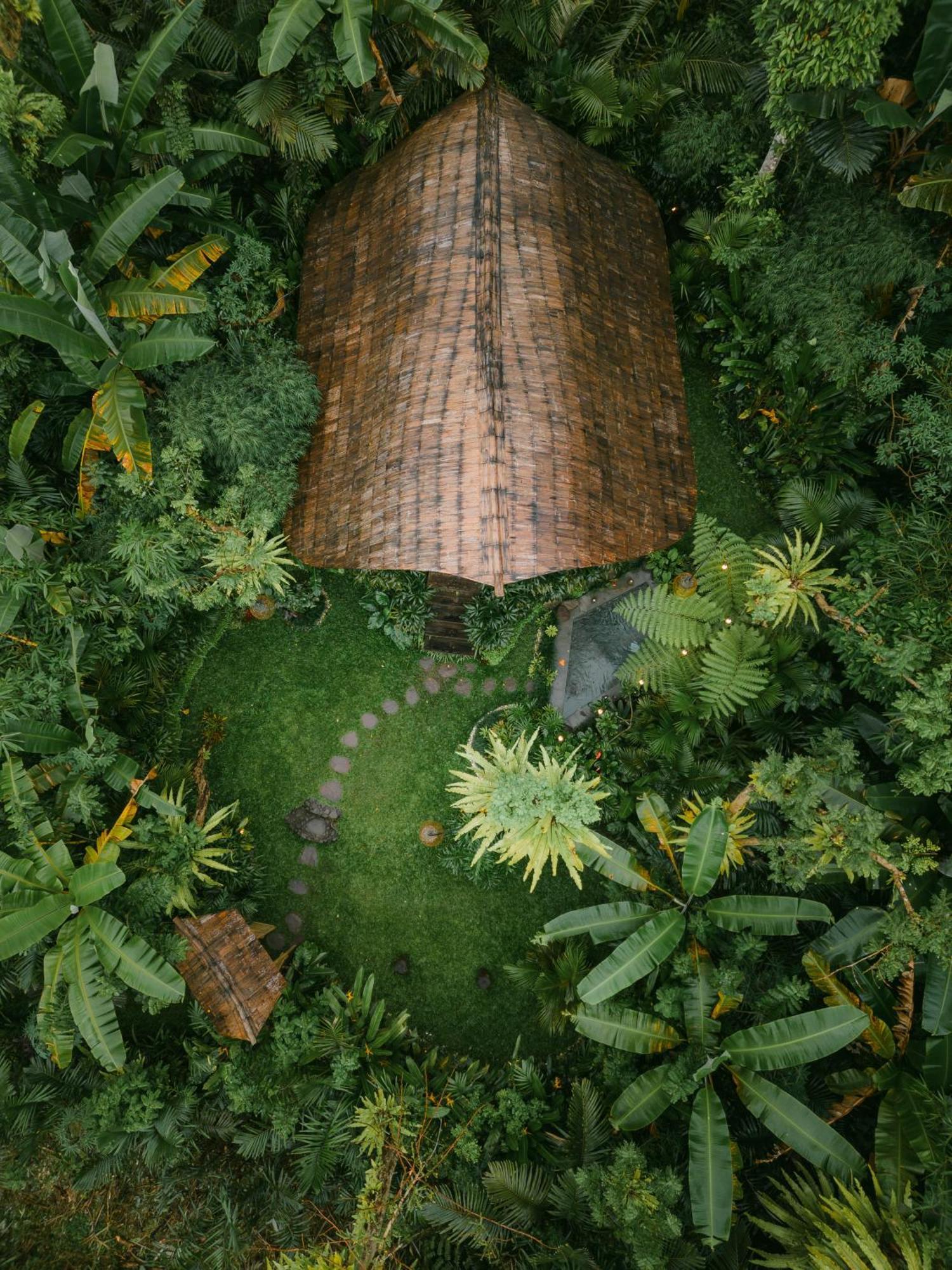 Вілла Arcada Bali Bamboo House Сідемен Екстер'єр фото