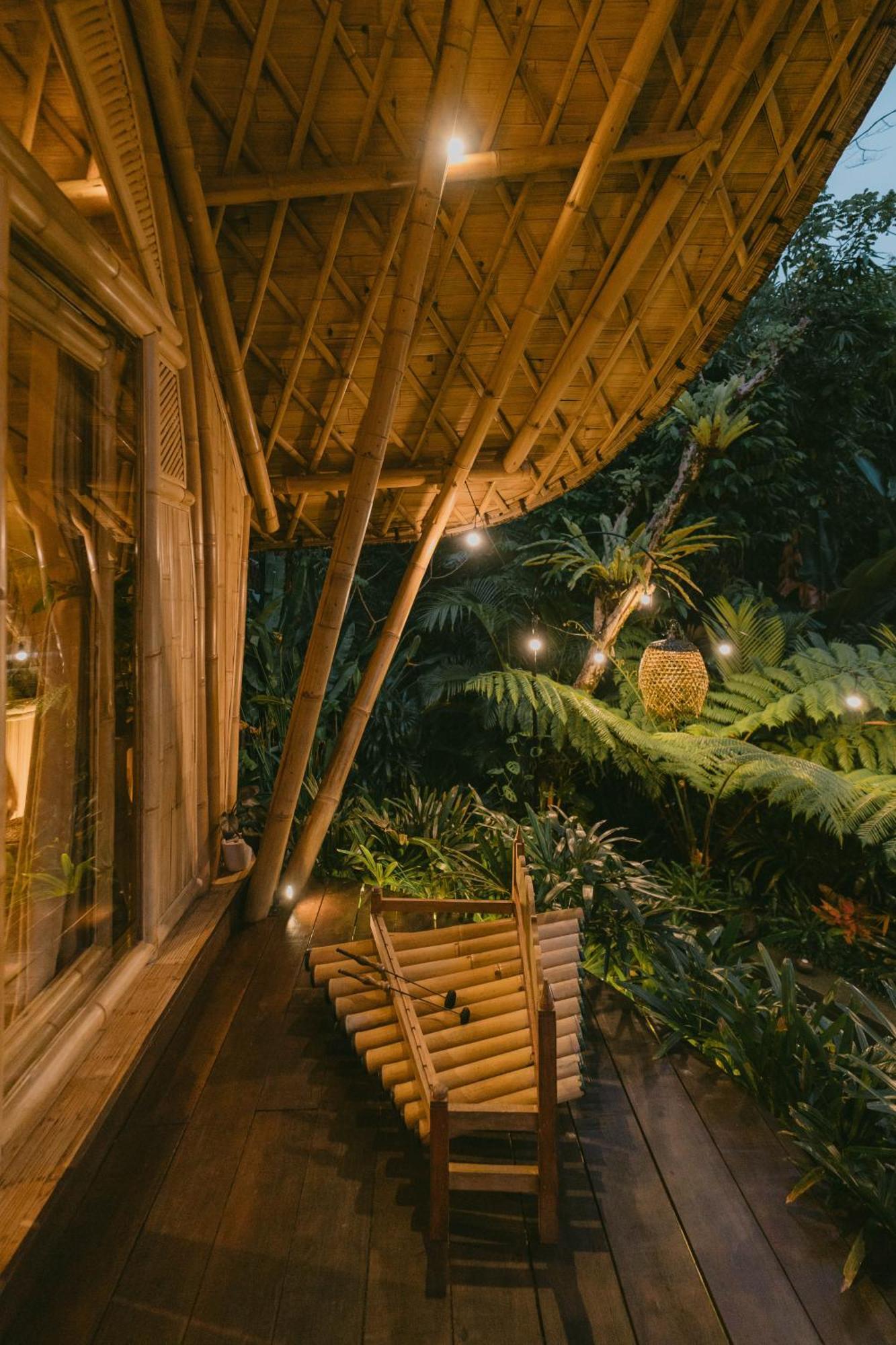 Вілла Arcada Bali Bamboo House Сідемен Екстер'єр фото
