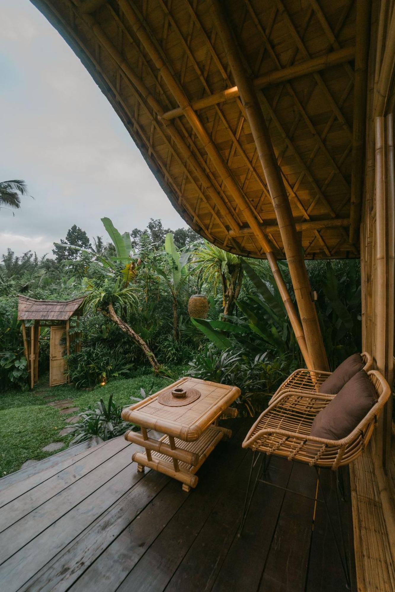 Вілла Arcada Bali Bamboo House Сідемен Екстер'єр фото