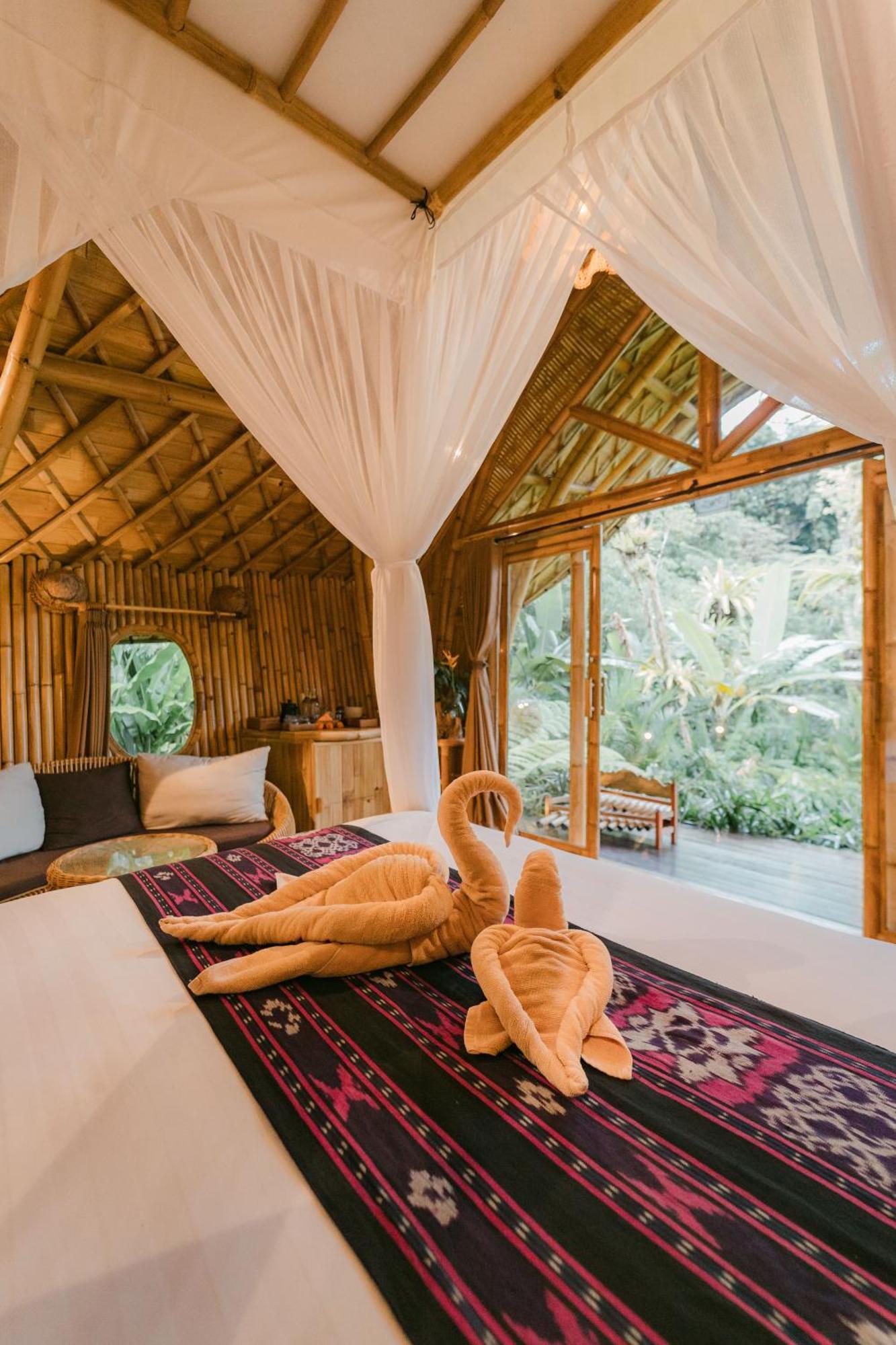 Вілла Arcada Bali Bamboo House Сідемен Екстер'єр фото