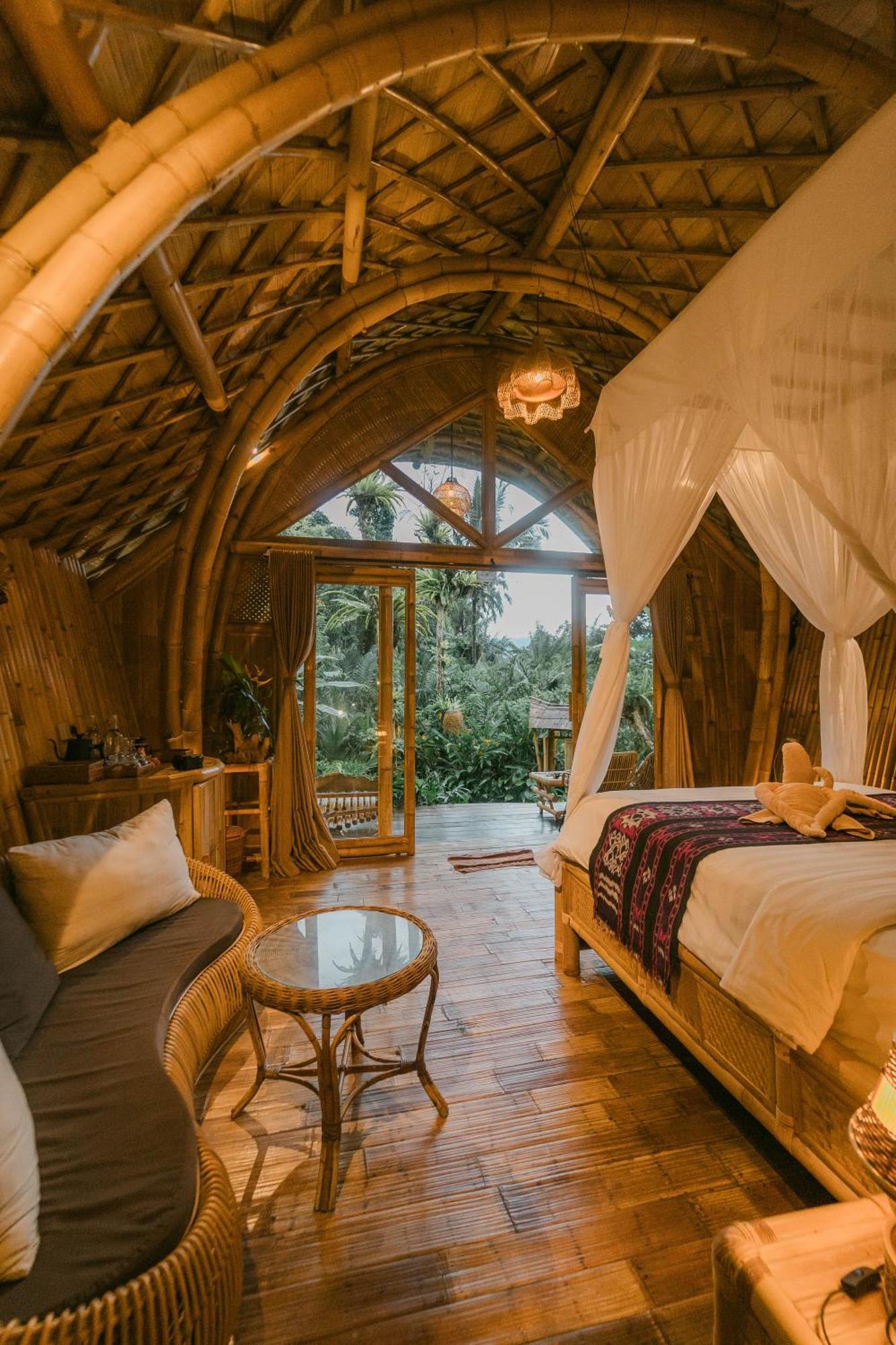 Вілла Arcada Bali Bamboo House Сідемен Екстер'єр фото