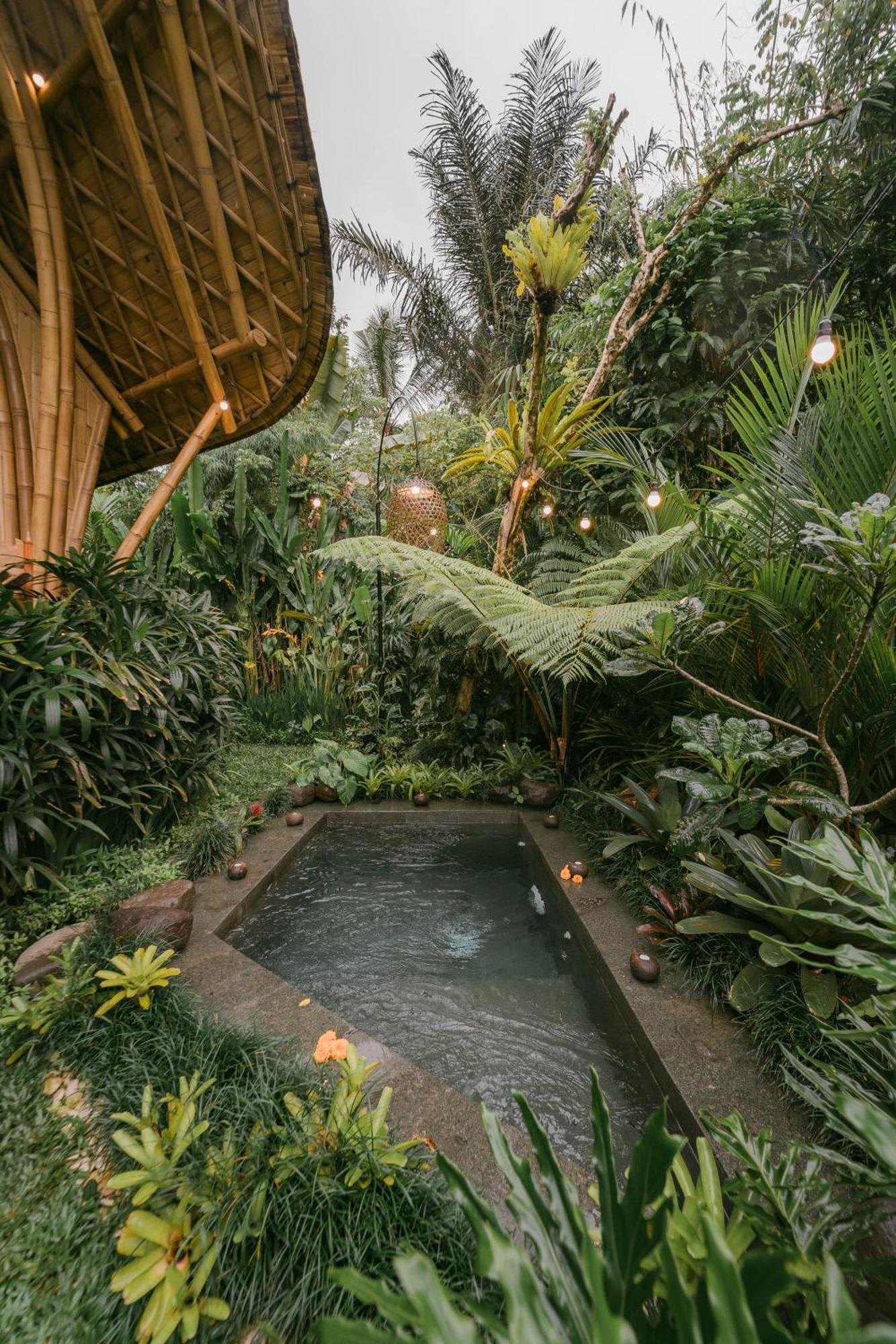 Вілла Arcada Bali Bamboo House Сідемен Екстер'єр фото