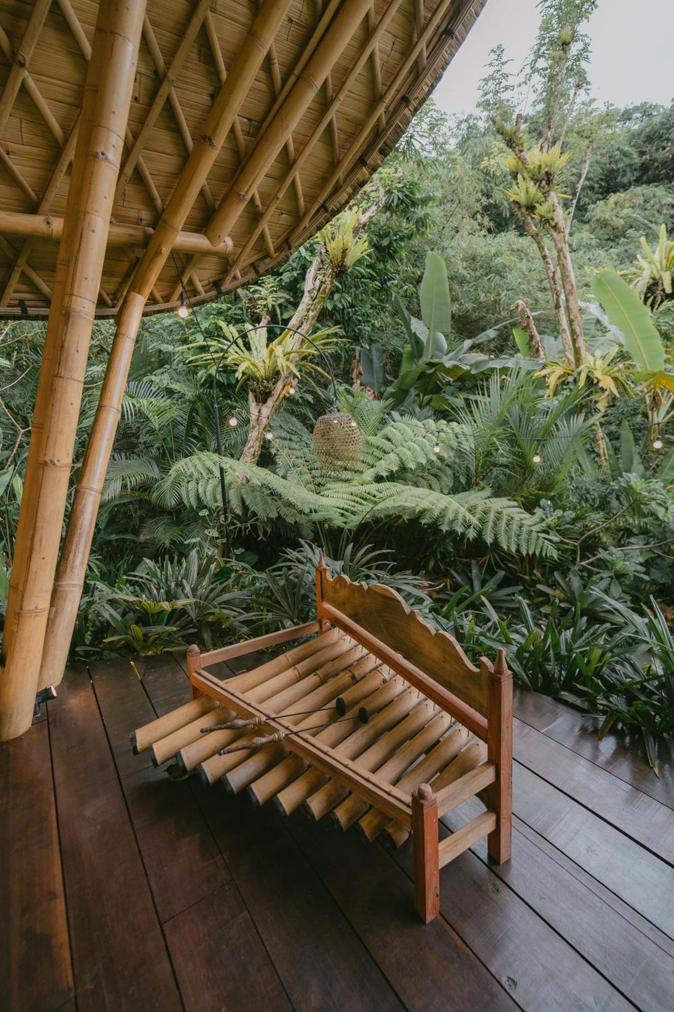 Вілла Arcada Bali Bamboo House Сідемен Екстер'єр фото