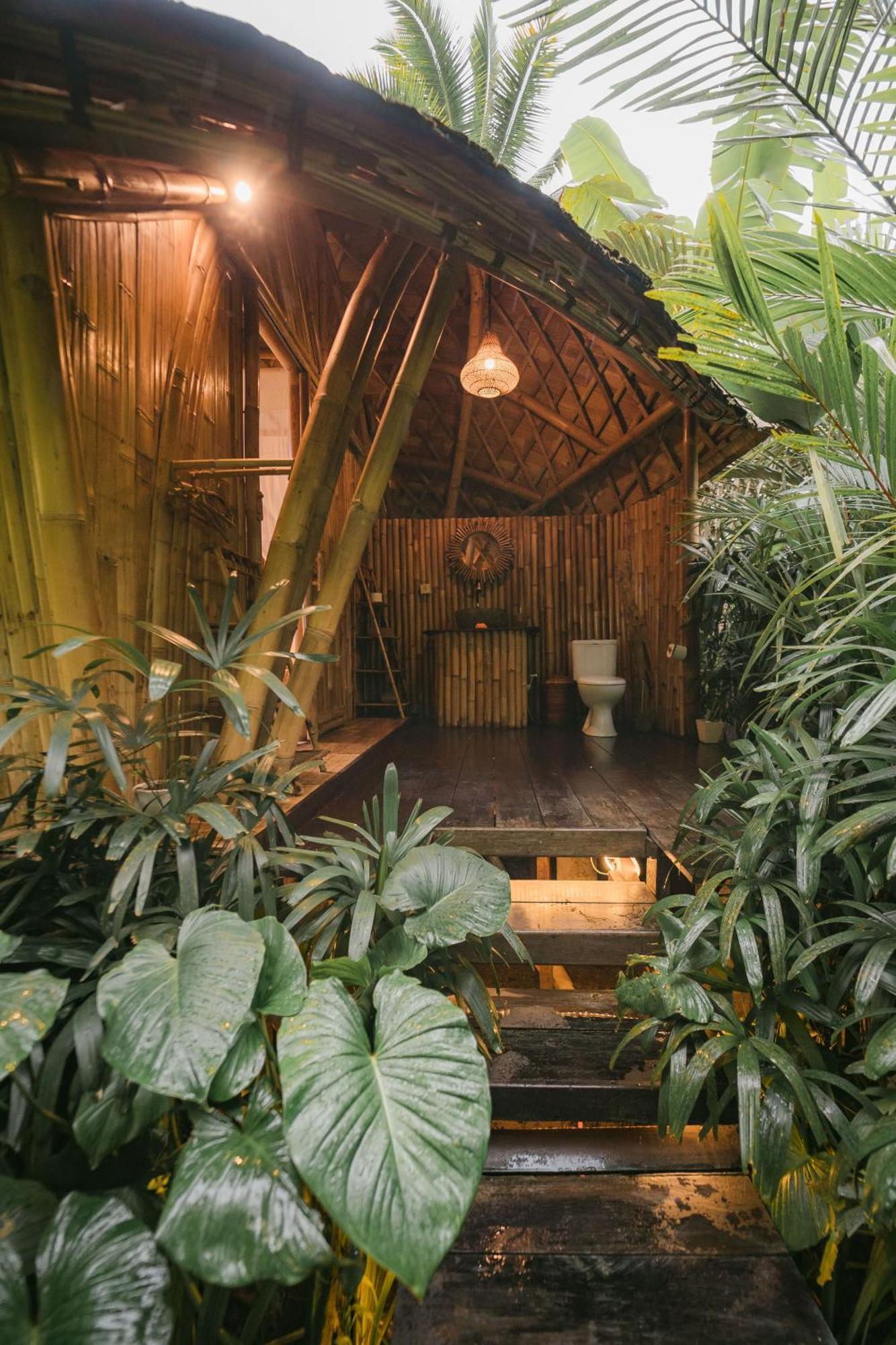 Вілла Arcada Bali Bamboo House Сідемен Екстер'єр фото