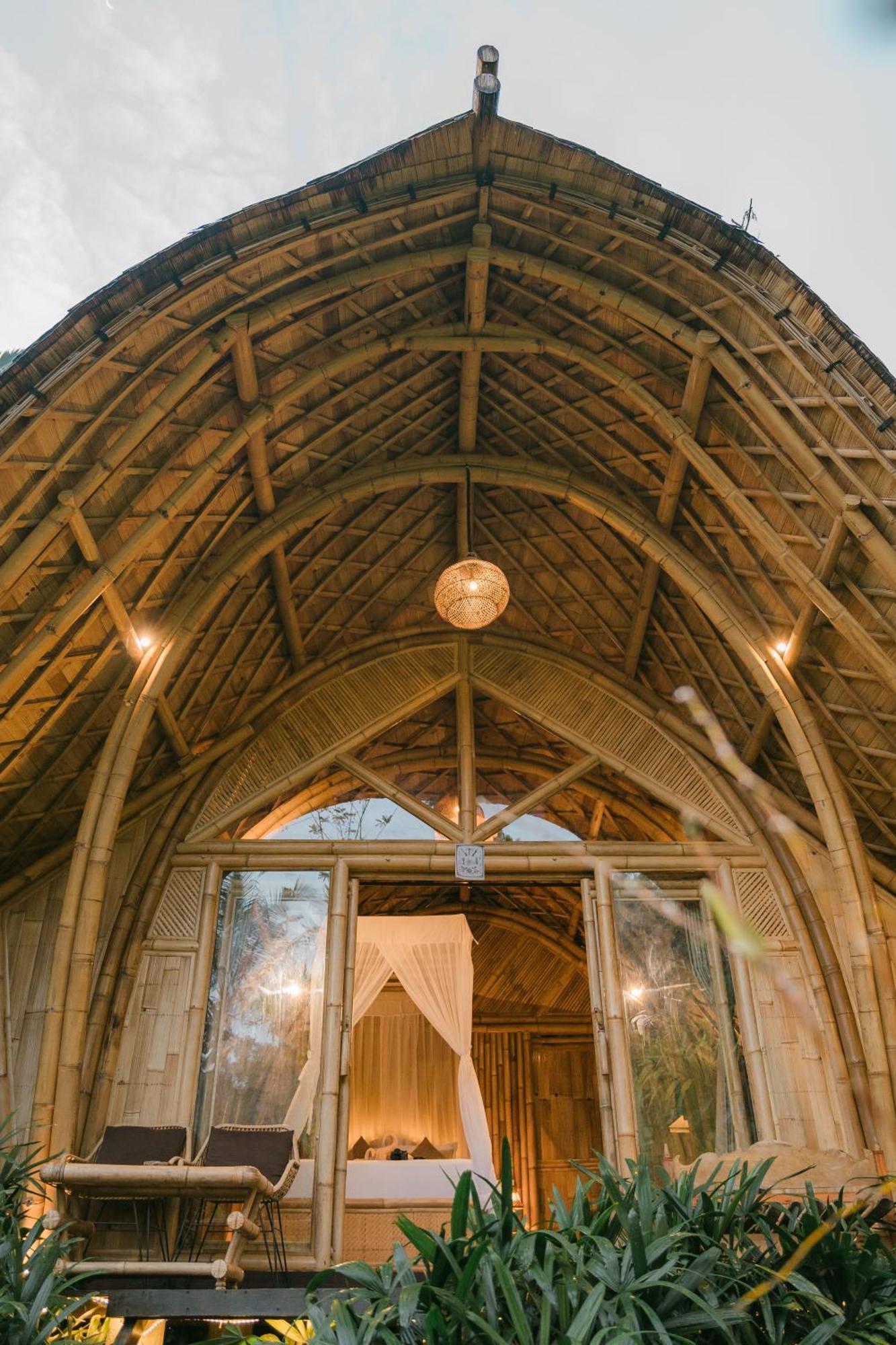 Вілла Arcada Bali Bamboo House Сідемен Екстер'єр фото