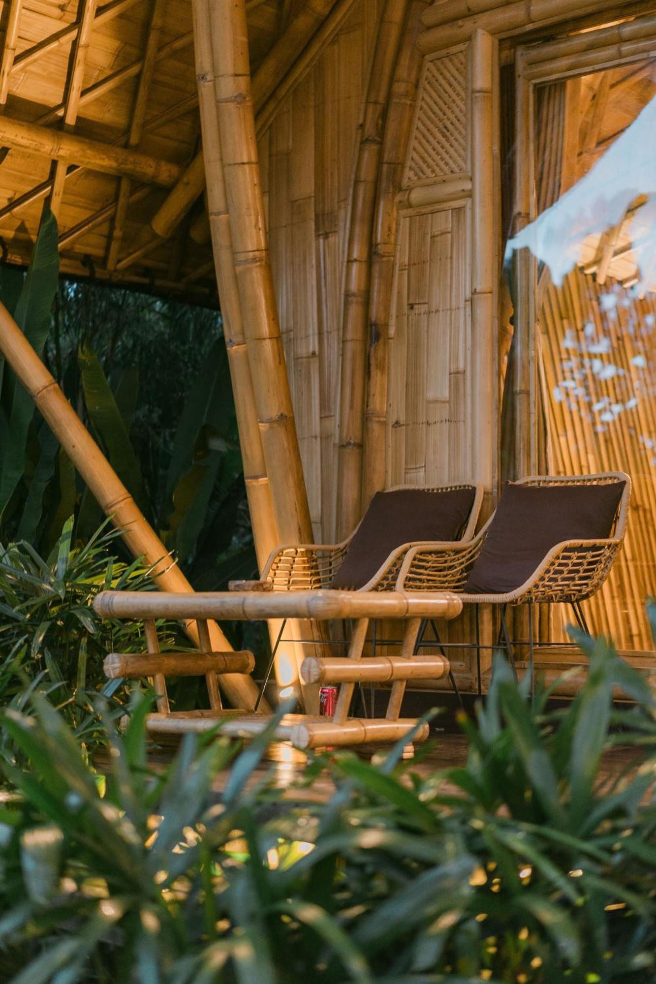 Вілла Arcada Bali Bamboo House Сідемен Екстер'єр фото