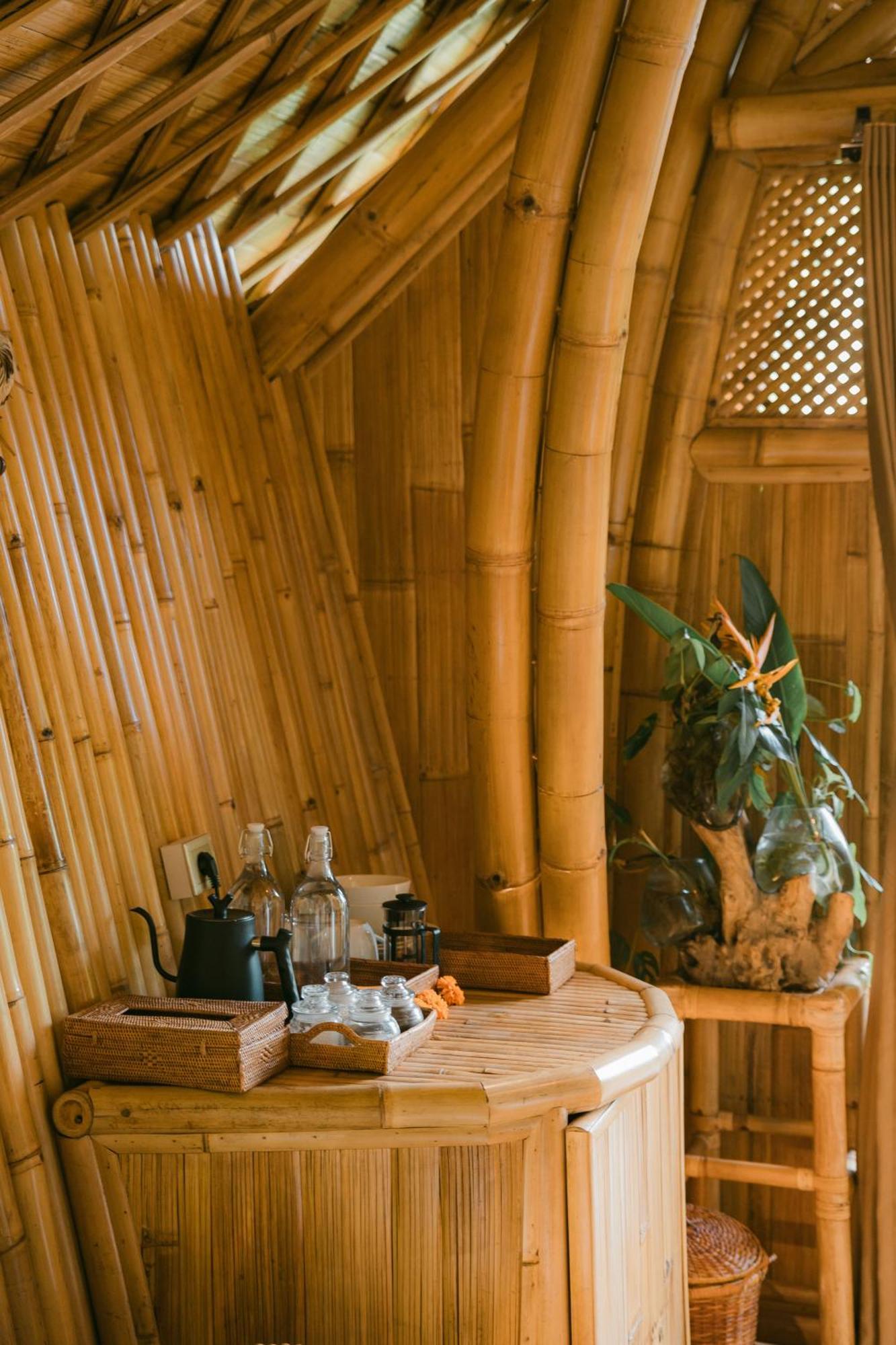 Вілла Arcada Bali Bamboo House Сідемен Екстер'єр фото