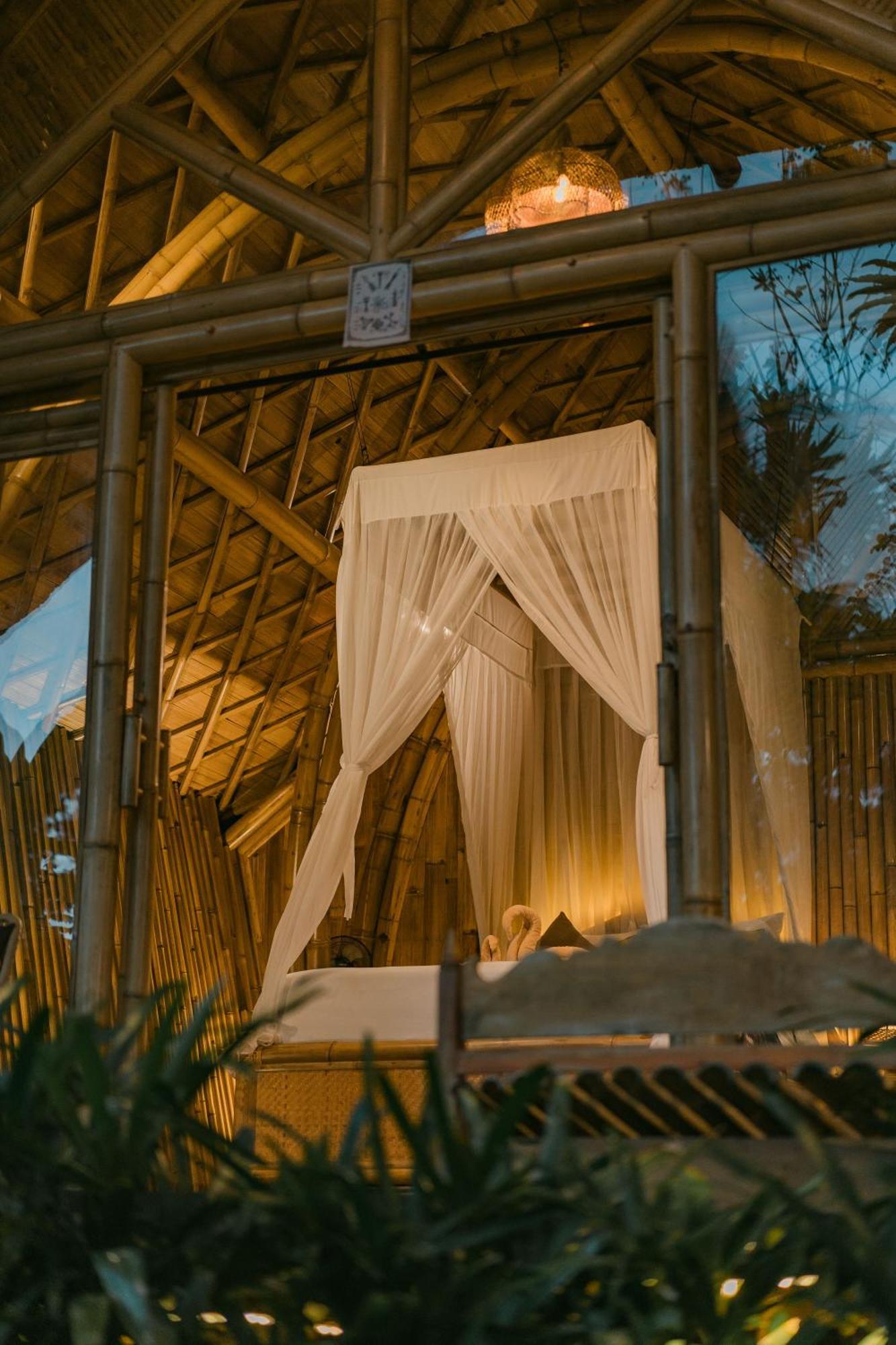 Вілла Arcada Bali Bamboo House Сідемен Екстер'єр фото
