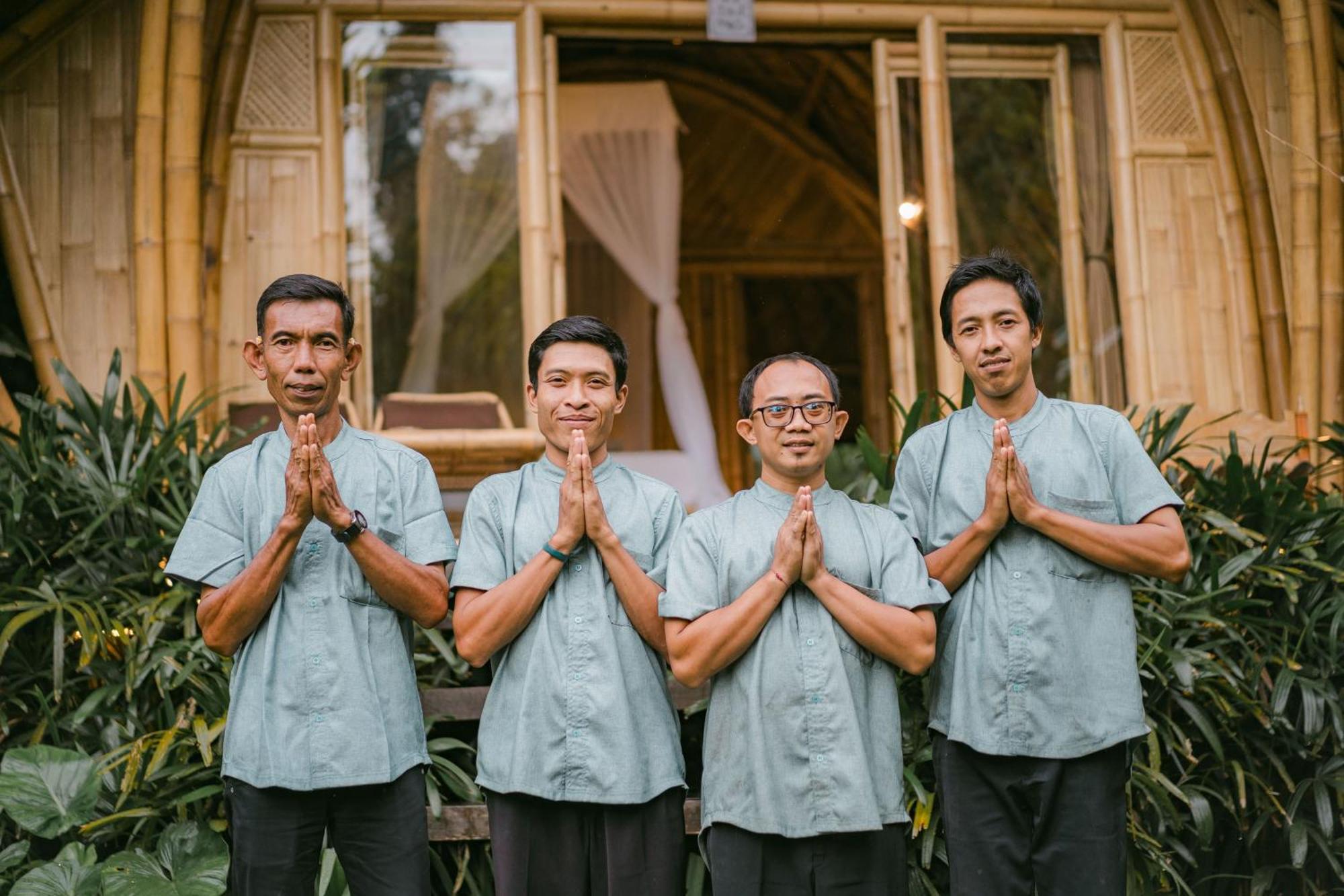 Вілла Arcada Bali Bamboo House Сідемен Екстер'єр фото