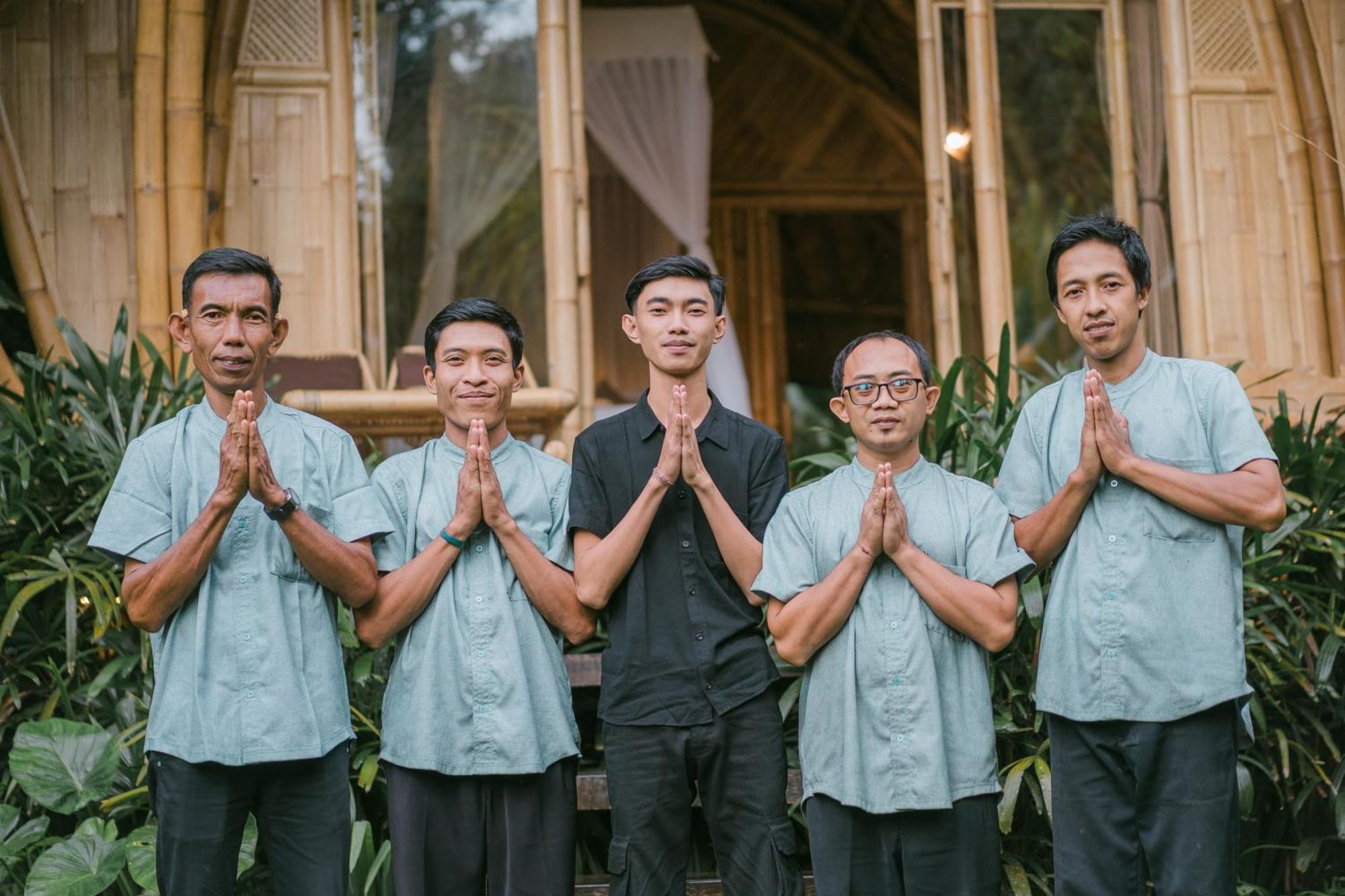 Вілла Arcada Bali Bamboo House Сідемен Екстер'єр фото